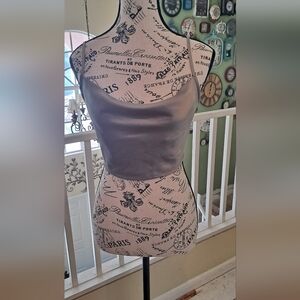 Elegant Sage Satin Crop Top